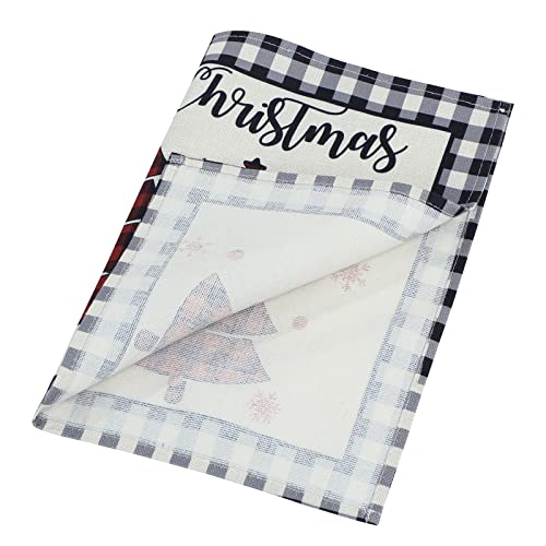Image of Christmas Placemats Set of 4 Christmas Kitchen Table Mats Set of 6 Christmas Marble Kitchen Accessories Non Slip Placemats Christmas Tree Set of 4