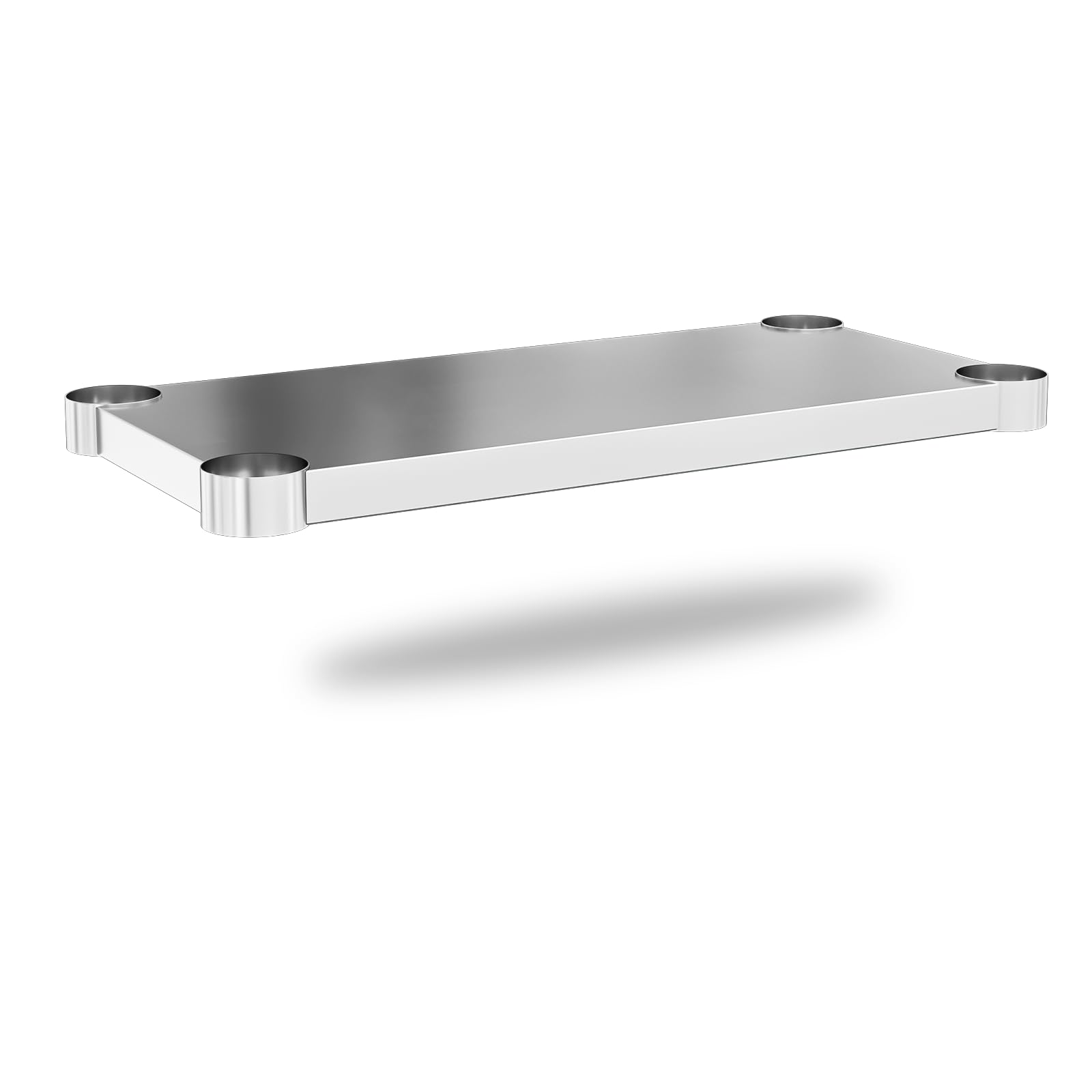 Stainless Steel Undershelf for 24x60 Inch Commercial Work Prep Table - Bottom Shelf Add-On Extra Storage for NSF Kitchen Restaurant, Café, Bakery