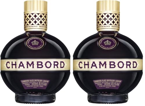 Chambord Brandy Loire Valley Black x Raspberry x Liqueur 50 cl 16.5% vol (Lot de 2)