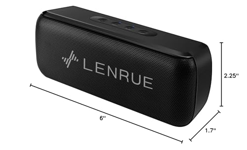 Lenrue A52 Bluetooth Speaker,Wireless Portable Speakers With Tws, 12H Playtime, Clear Sound For Home,Travel And Outdoor,Handfree Calls Compatible With For Iphone, Samsung Android And More thumb #8