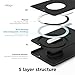 elago Key Magnetic Wallet Card Holder 2-Cards Compatible with MagSafe for iPhone 16/15/14/13/12 Series - Key Holder, Secure Phone Wallet, Long Last Silicone, Scratch and Damage Protection (Black)