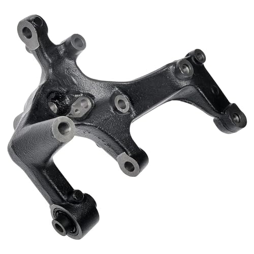 Image of Detroit Axle - Rear Left Steering Knuckle for Volkswagen 2005-2014 Jetta, 2010-2013 Golf, for 2009-2013 Audi A3, Driver Side Steering Knuckle Assembly 2011 2012 Replacement