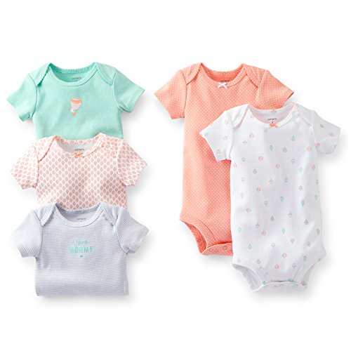 Image of Carter's Unisex Baby 5-Pack Bodysuits