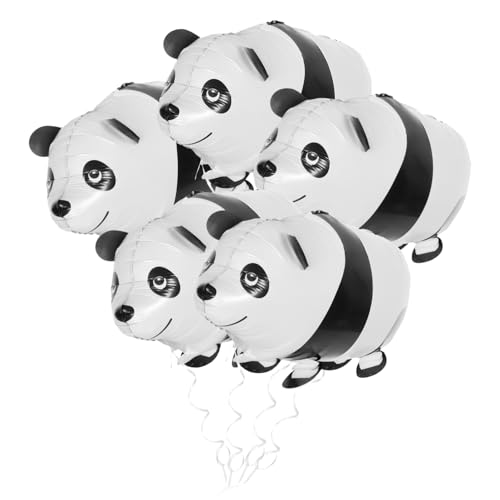 PRETYZOOM 2 Piezas globos de animales de granja globos de panda pato inflable globo de vaca Inflado fácil de globos Decoración de fiesta alegre globos de modelado panda Decoración con globos