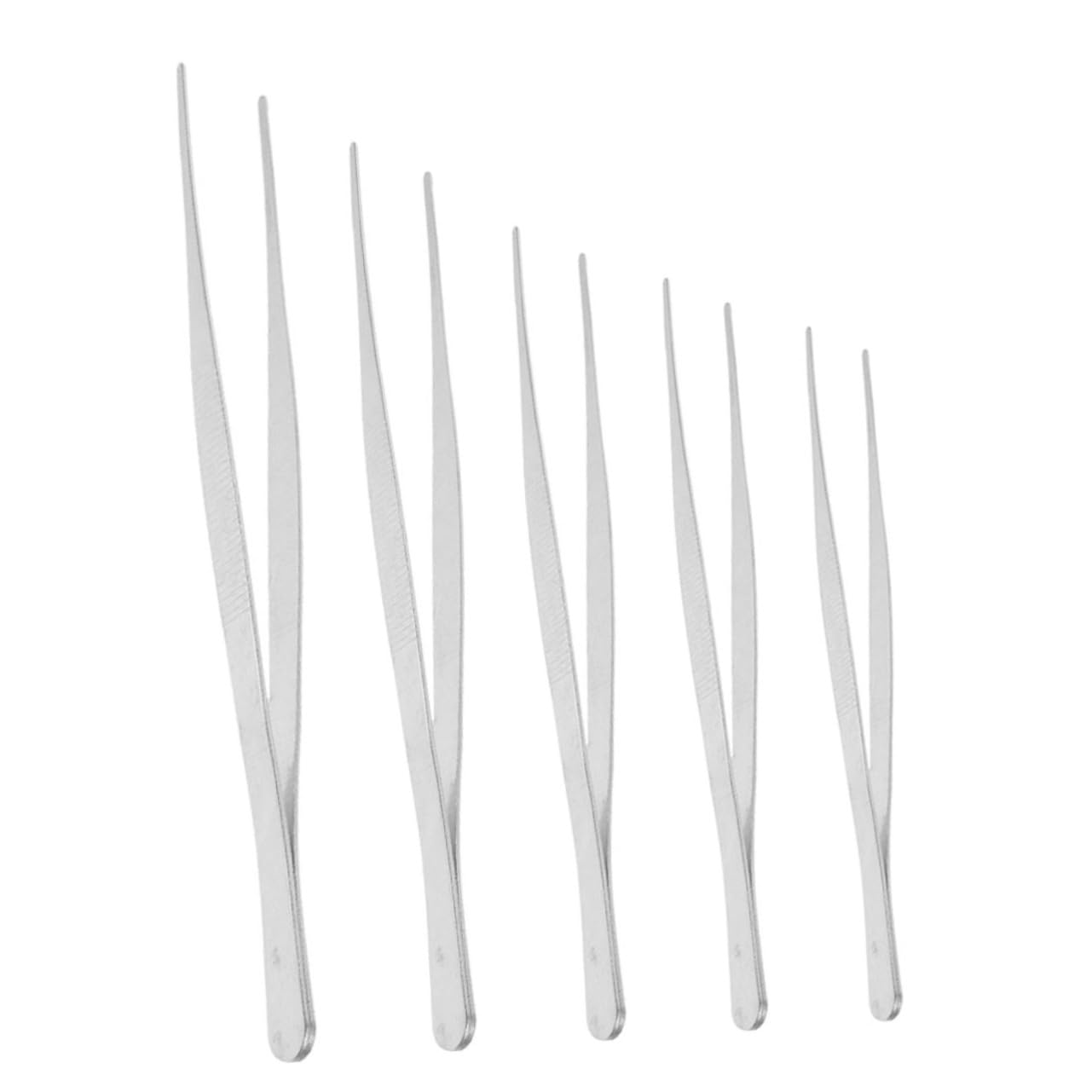 Levemolo 5Pcs Planting Tweezers Set Metal Garden Repair Clips with Anti Scald Cup Tongs 16cm to 30cm Lengths Ideal for Potted Plants and Feeding Tasks
