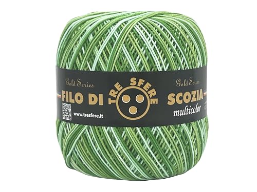 Filo Di Scozia Multicolore Sfumato Rosa Per Uncinetto - Cotone Titolo 5 - Foto 8