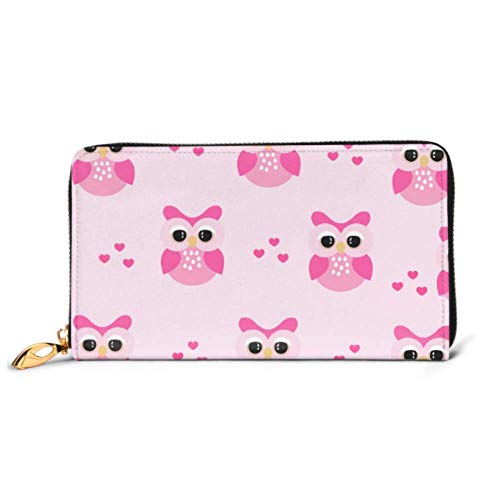 Preisvergleich Produktbild JHGFG Mode Handtasche Reißverschluss Brieftasche Muster Süße Eulen Cartoon Telefon Kupplung Geldbörse Abendkupplung Blockieren Leder Brieftasche Multi Card Organizer