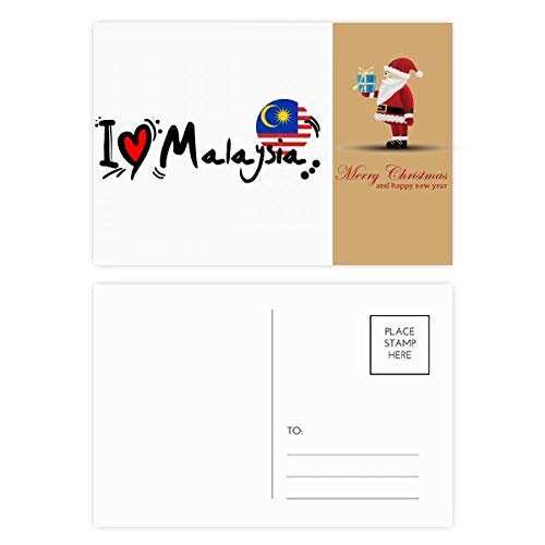 Cartes postales I Love Malaysia pour décorer vos carnets de voyage