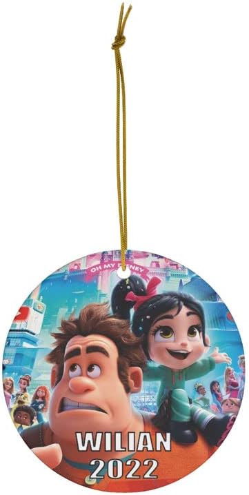 Personalized Wreck It Ralph Christmas Ornaments - Disney Wreck Custom Ceramic Ornaments