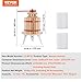 VEVOR Fruit Wine Press, 3.2 Gallon/12L, Solid Wood Basket with Blocks, Heavy Duty Manual Juice Maker, Cider Apple Grape Tincture Vegetables Honey Olive Oil Making Press with Handle for Kitchen, Home