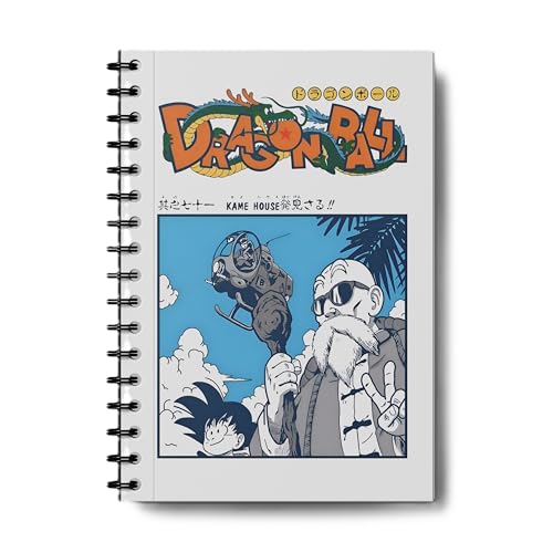 Image of Dragon Ball Z Wiro Journal Notebook | 80 gsm Paper With 350GSM Hard Cover | Unruled | Pages - 160 | A5 Size | Wiro Binding | Versatile for School, Home & Office