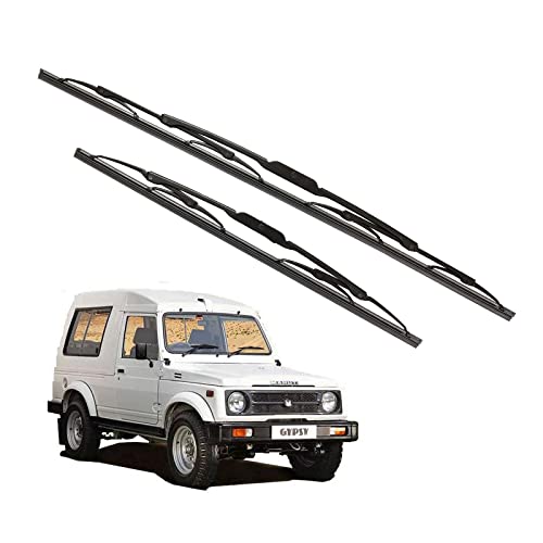 Image of Kylo Windshield Wiper for Gypsy /Conventional and Traditional Metal Type Windshield Water Repellency Scratch Proof Metal Wiper Blades Suitable for Gypsy (Driver Side - 12 inch, Passenger Side - 12 inch)