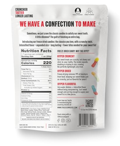 Sow Good Crunchy Worms Freeze-Dried Candy 1.7 Ounce miniatura 2
