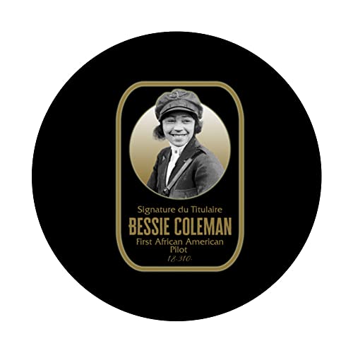 Bessie Coleman First African American Pilot Black History Mo PopSockets Swappable PopGrip - Image 3