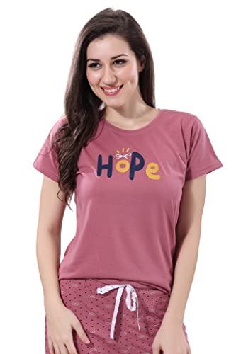 Image of DZZO Women's Cotton Printed Night Suit