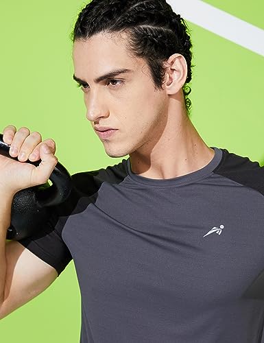 Image of Amazon Brand - Symbol Men's Active Regular Fit T-Shirt (SYSP-02 Coal Grey M)