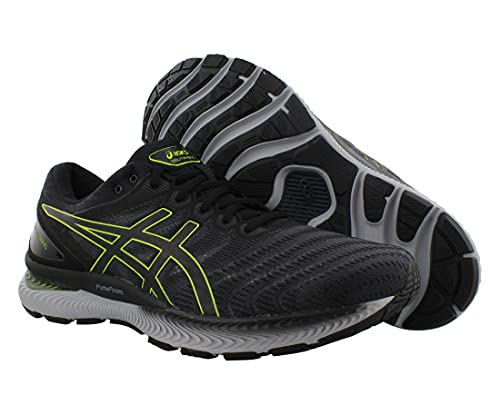 ASICS Men's GEL-Nimbus 22 Running Shoes, 10, CARRIER GREY/LIME ZEST