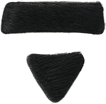 WHYHKJ 2pcs Arrow Rest Pad Kit Sealskin Triangle and Rectangle Arrow Rest Sticker for Recurve Bow Arrows Compound Bow Rest