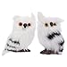 STOBOK 2 Piezas Búho de Peluche Animal de Peluche Búho Nival Juguete de Felpa Mini Estatuas de Animales Juguete Animal Relleno de Bolsa Blanco