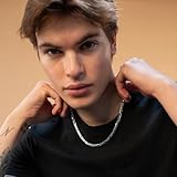 QUADRI - Mens Silver Chain Made in Italy - 925 Sterling Silver Necklace for Men - 7mm Figaro Link Chain Necklace - 18" - 46 cm - Image 5