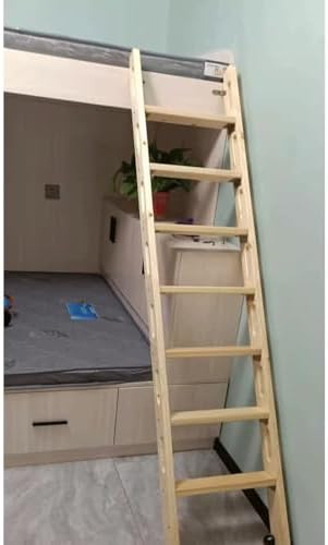 5-Step Wooden Bunk Bed Ladder, Space-Saving Motorhome Step Ladder, 150cm, 200kg/440lbs Capacity, Universal Design for Easy Access, Durable and Sturdy