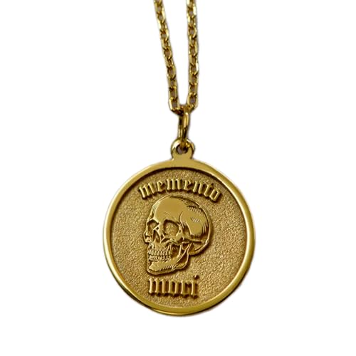 Pendentif tête de mort stoïque en argent un bijou souvenir pour ancrer l'instant