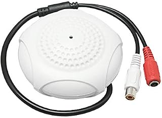 CCTV Microphone,Pickup Audio Recording,Sound Monitor kit Microphone High Sensitive CCTV Microphone for CCTV