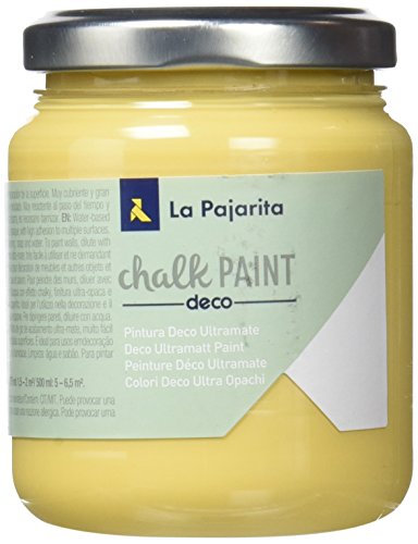 La Pajarita 103237 Pintura para Decoración y DIY Chalk 1 Naranja Ocre Sahara