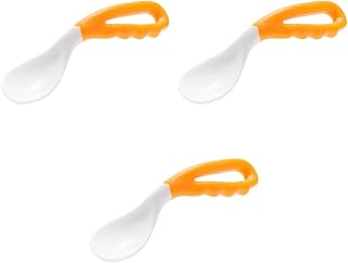 ibasenice 3 Pçs Colheres De Bebê Aprendizagem Utensílios De Mesa Colher De Treinamento Do Bebê Colher De Alimentação Do Bebê Para Alimentar Colher De Cotovelo