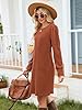 Naggoo Womens Long Sleeve Ribbed Knit Dresses Casu... #3