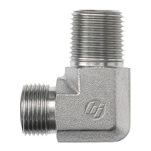 Brennan Industries FS2501-16-12-FG Forged Steel 90 Degree Elbow O-Ring Face Seal Fitting, 1-7/16