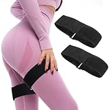 2 Pcs Occlusion Bands Glutes Hip Building Blood Flow Restriction Band BFR Bundle Booty Band Best Fabric Resistance Bands for Women Exercising Your Butt Squat Thigh Fitness