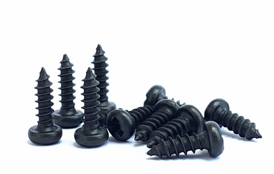 Philip Pan Head Sheet Metal Screws 2x6.5mm Combi Black Screw - Pack of 100pcs [ PRAARAMBH Products ]-image-33