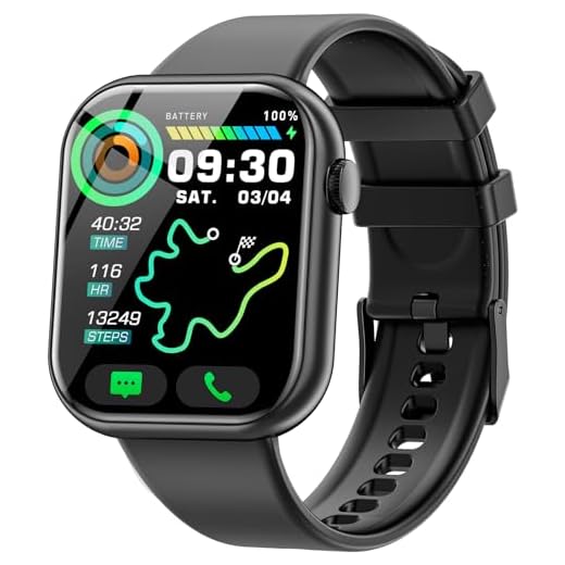 Hwagol Montre Connectée Homme Femme 1.85” Smartwatch avec Podometre, Moniteur Sommeil, 140+ Sportifs, Intelligente Bracelet Connecté pour Android iOS Noir