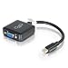 C2G/Cables to Go 54315 Mini DisplayPort Male to VGA Female Active Adapter Converter, TAA Compliant, Black (8 Inches)
