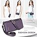 Flriwd for iPhone 17 Wallet Case, Detachable Magnetic Phone Case,Faux Leather Strap Wallet,with RFID Blocking，Zipper Card Holder，Shoulder Straps (Purple)