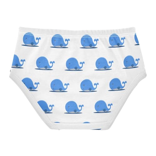 Girls' Underpants Kids Cotton Underwear Panties Briefs For Girl Age 2-8 Years Cute Whale Pattern2