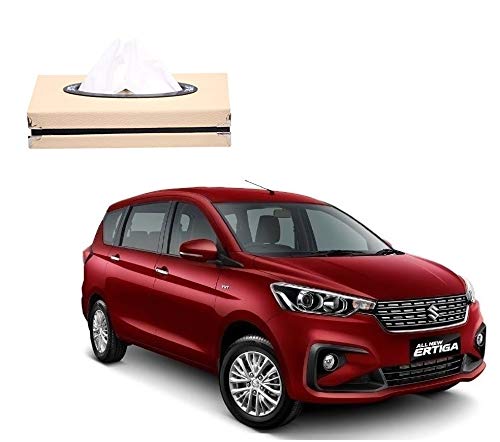 Kozdiko Car Leatherite Tissue Paper Dispenser Box 200 Sheets (100 Pulls) for Maruti Suzuki Ertiga (Nov 2018-Present)