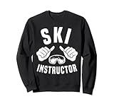 Lustige Skilehrerbrille Skiunterricht Skifahrer Coaching Sweatshirt