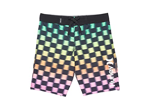 Hurley Short de bain à carreaux pour garçons en bas âge multicolore
