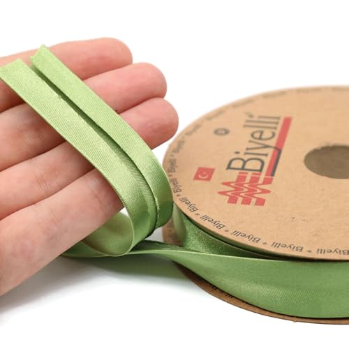 Image of Fold Satin Bias Tape - 99+ Colors - 3 /4 Inches Wide - 27 Yards - Fold Satin Binding Bias Ribbon Fabric Piping Bias Binding Tape for Sewing Clothing DIY BYS27