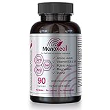 MenoXcel â€“ Menopause Relief All-Natural Daily Supplement | Formula Clinically Proven to Relieve: Hot Flashes â€“ Night Sweats â€“ Redness â€“ Anxiety â€“ Insomnia | 90 Vegan Capsules