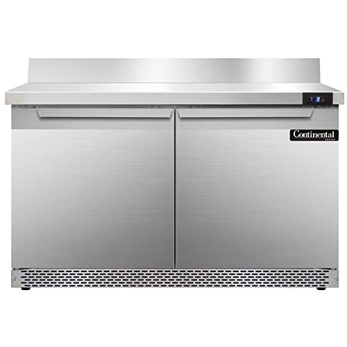 Continental Refrigerator SWF48-BS-FB Two Section Work Top Freezer 48