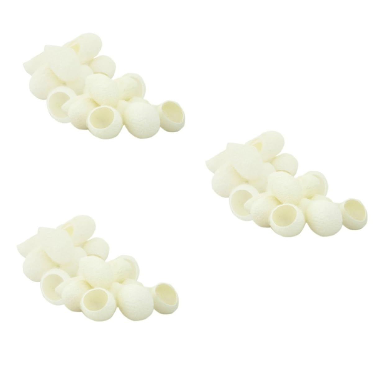 MAGICLULU 3 Sets Gesichtspeeling-werkzeug Aus Natürlicher Seide Für Die Hautpflege Zur Entfernung Von Mitessern 200 Stück * 3