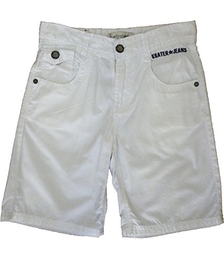 Pantalón corto Krater de niño blanco 10 años con acabados premium suaves
