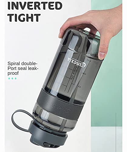 Waterflessen, 1l 2l 3l Plastic Sportwaterfles Met Rietje Draagbare Vuilwaterbeker Met Grote Capaciteit, Volwassenen, Sport, Sportschool, Fitness, Buiten, Fietsen - Image 4