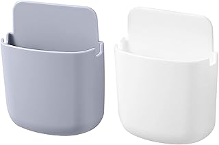 Remote Control Holders Wall Mounted,2Pcs Self-adhesive Remote Control Holder,Storages Mobile Phone TV Remote Holder,Wall Mounted Remote Control Holder for Living Room Armchair Bedroom Office