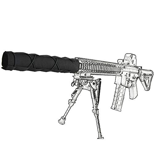 EMERSONGEAR 8.66" Suppressor Cover Airsoft Military Shooting Tactical Silencer Quick Release Cover Black