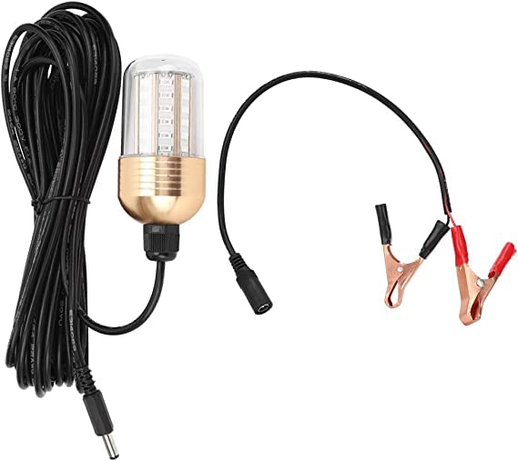 Luz LED para pesca submarina de 30W y 3000lm lámpara impermeable IP68 verde de 360 grados