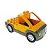 Produktbild 1 x Lego Duplo Auto bright light orange neu-dunkel grau Transporter Wagen Pickup für Set 5648 6149 47438c01